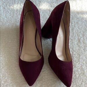 KELLY & KATIE Womens Size 8 ROSEWELL Suede Leather
Pumps Pointed Chunky